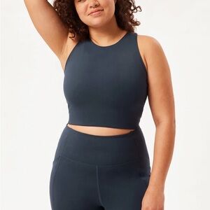 Girlfriend Collective Midnight Dylan Tank Bra sz SM